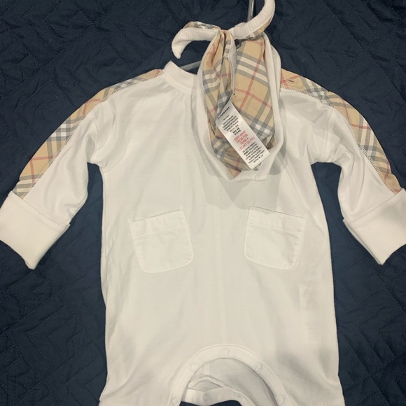 newborn burberry onesie